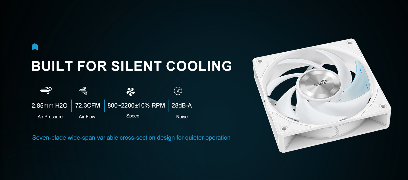 SAMA L70 240mm Liquid CPU Cooler AIO Cooler White