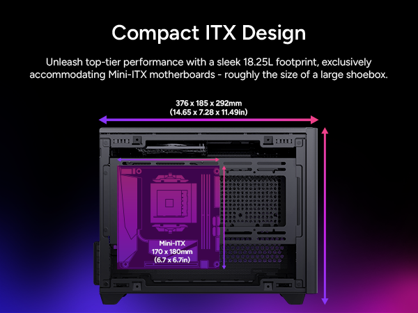 Cooler Master NR200 SFF Small Form Factor Mini-ITX Case 