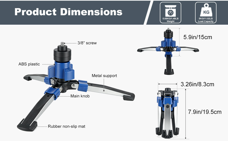 Monopod Base with Pedal