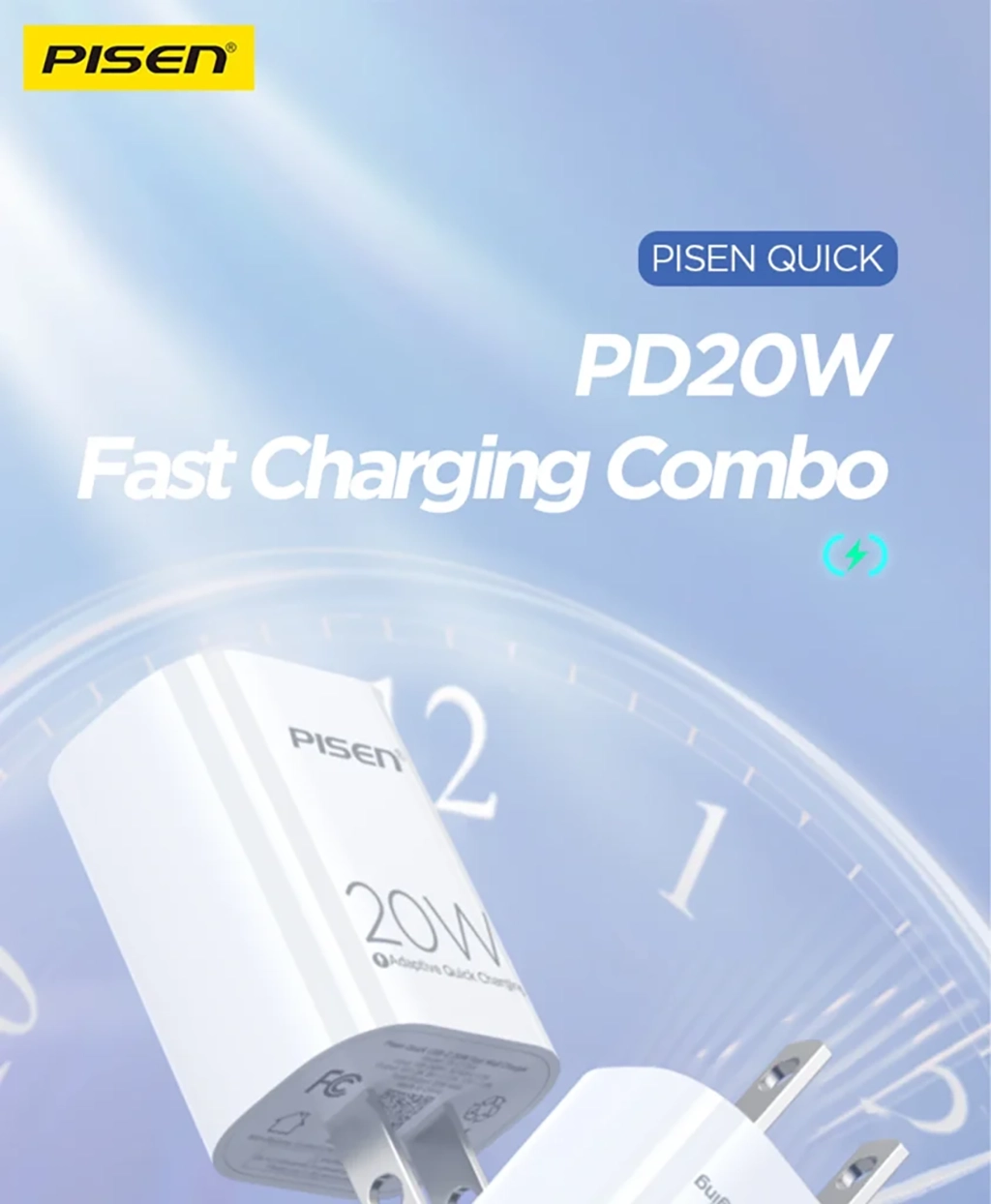 PISEN TS-C135A Quick USB-C 20W Fast Wall Charger
