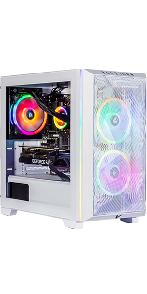 Velztorm White Mini Pilum Gaming Desktop PC