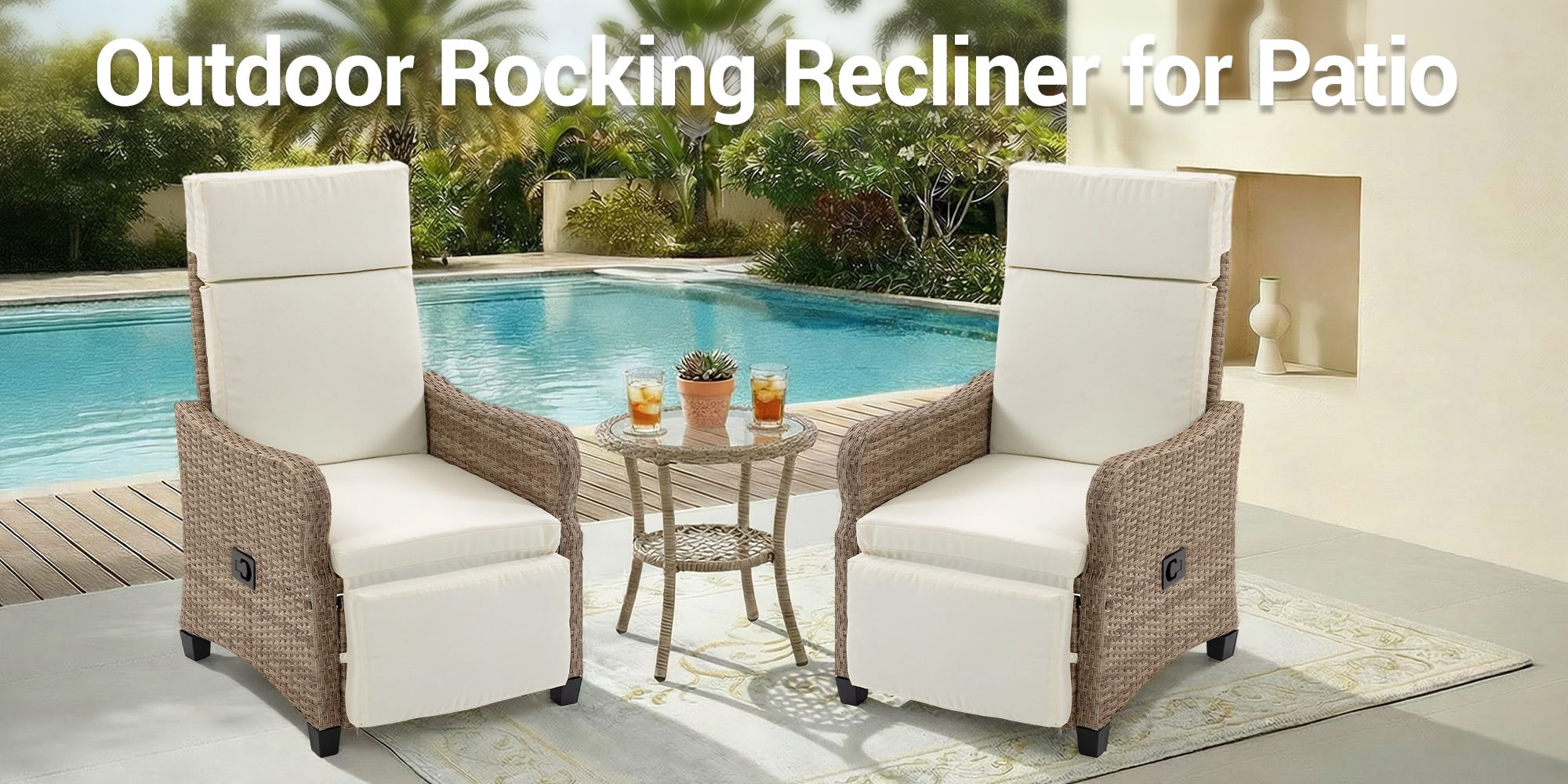 Outdoor Rocking Recliner for Patio