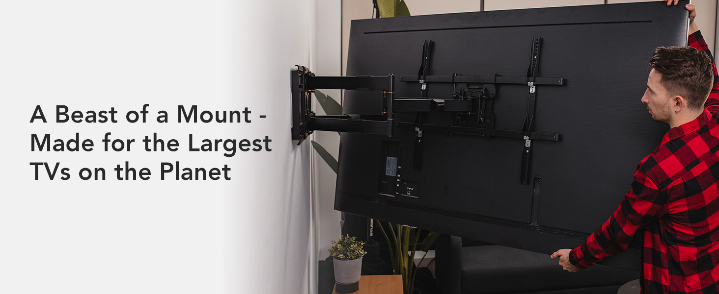 Mount-It! MI-394 Heavy Duty TV Wall Mount With Long Extension Arms