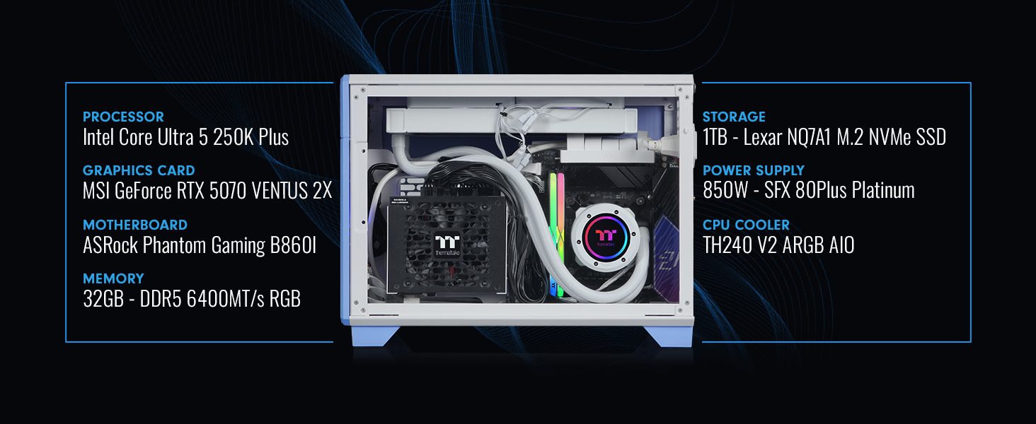 Thermaltake LCGS Traveler u2570H Mini-ITX Gaming PC