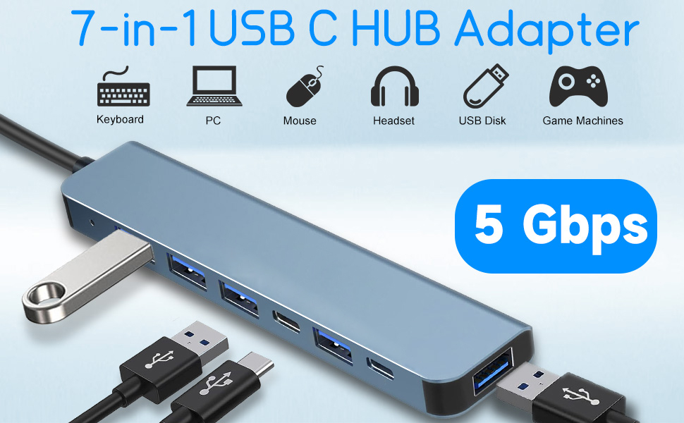 7 in 1 USB C Hub