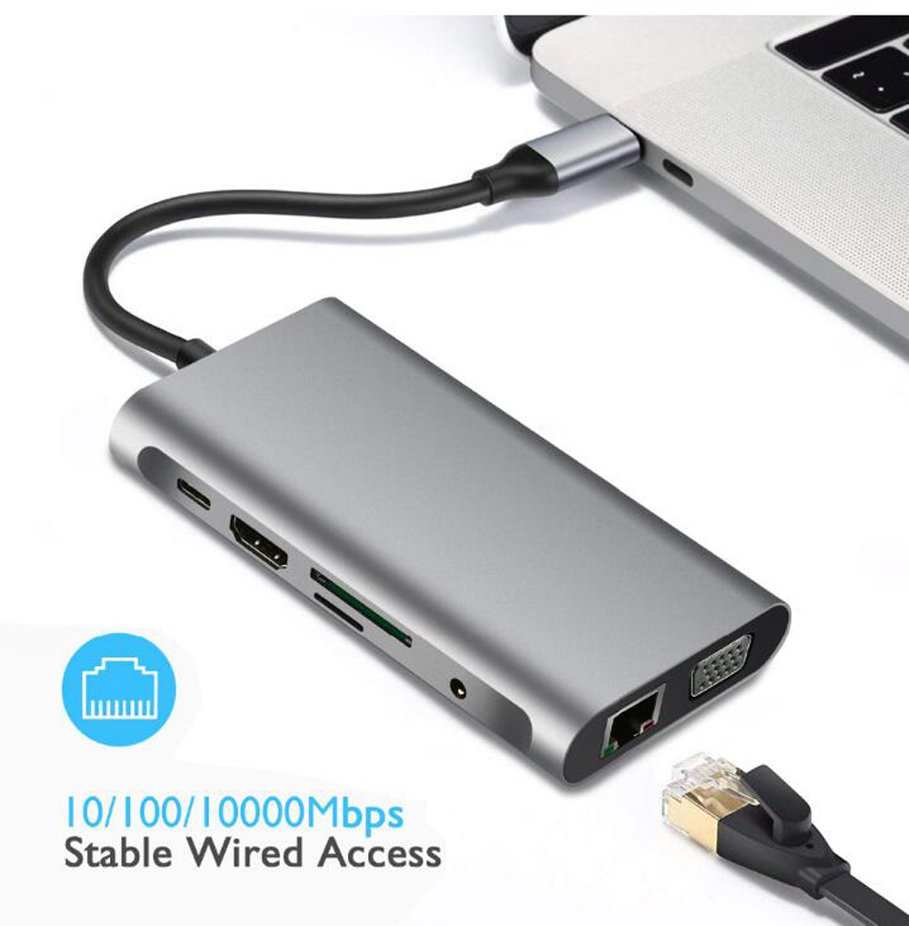 10 in 1 USB C Docking Station