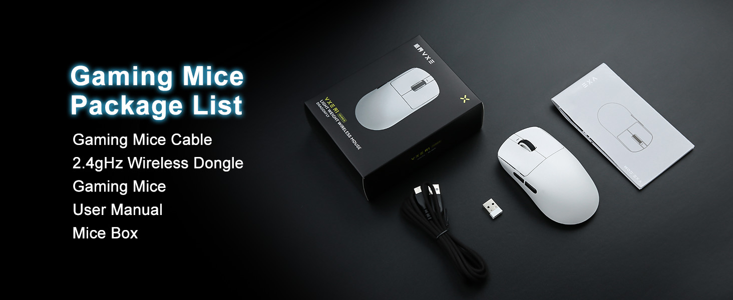 Wireless Gaming Mouse, 18000 DPI, High-Precision PAW3395 SE Sensor,55g Lightweight, Tri-Mode 2.4G/BT