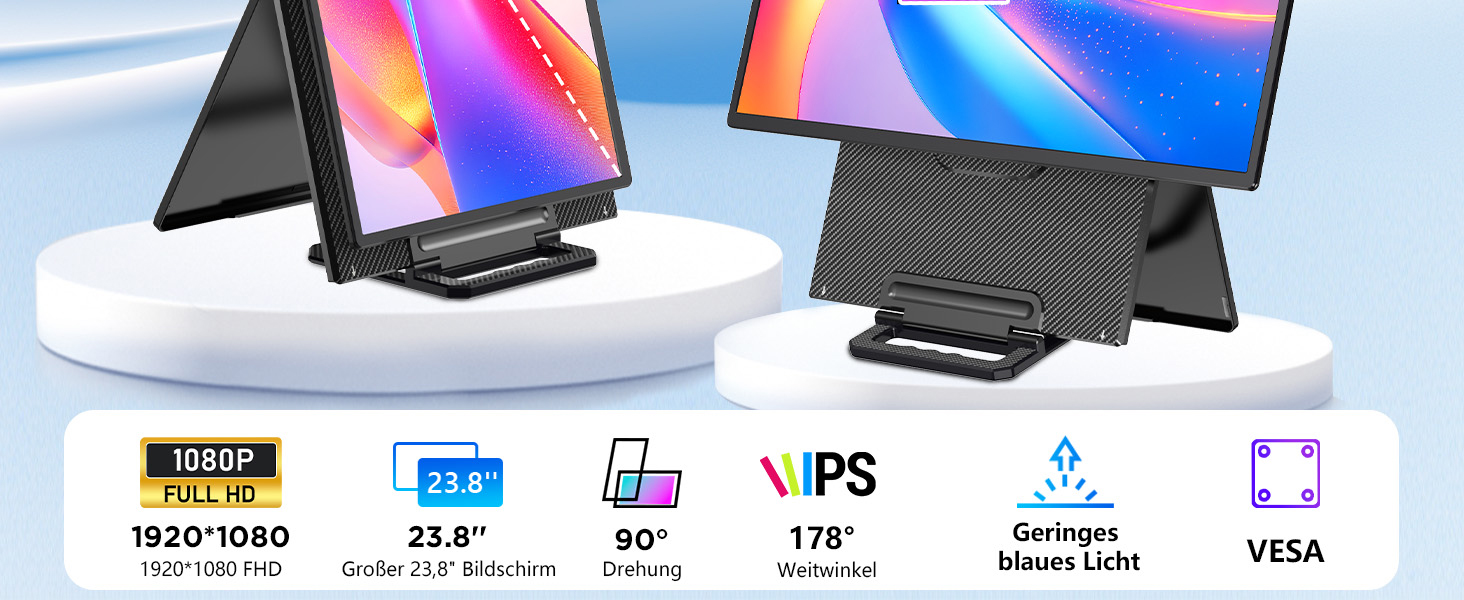 23.8-inch large screen improves work efficiency