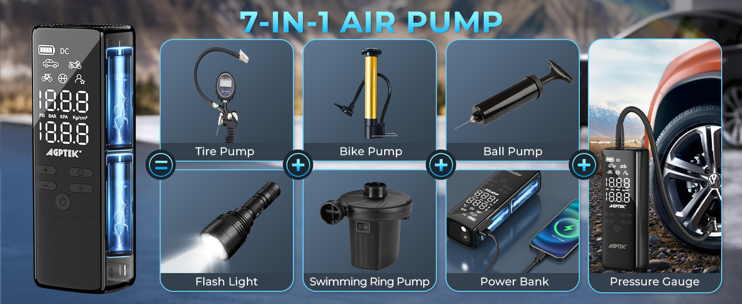 7 in 1 Air Pump