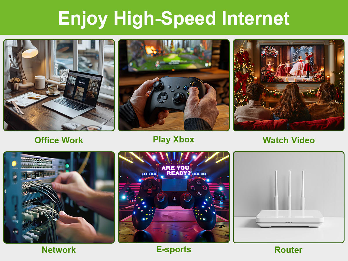CAT 6A+ Enjoy High-Speed Internet
