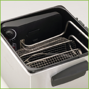 Presto 05466 Stainless Steel Dual Basket Pro Fry Immersion Element Deep Fryer