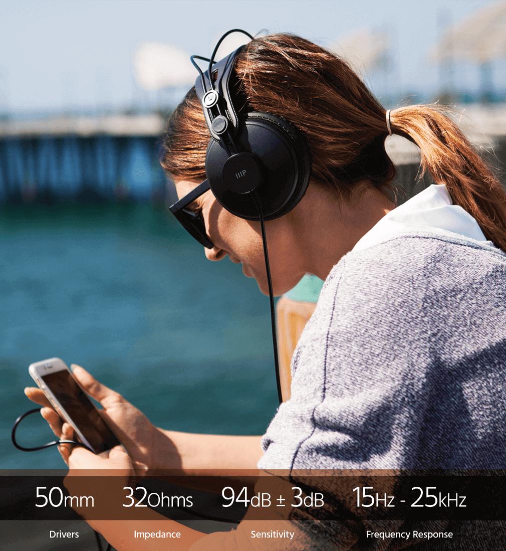 Monoprice 116150 Modern Retro Over Ear Headphones