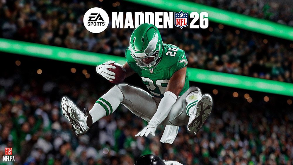 EA SPORTS Madden NFL 26 game cover art for Nintendo Switch 2 featuring NFL player in action