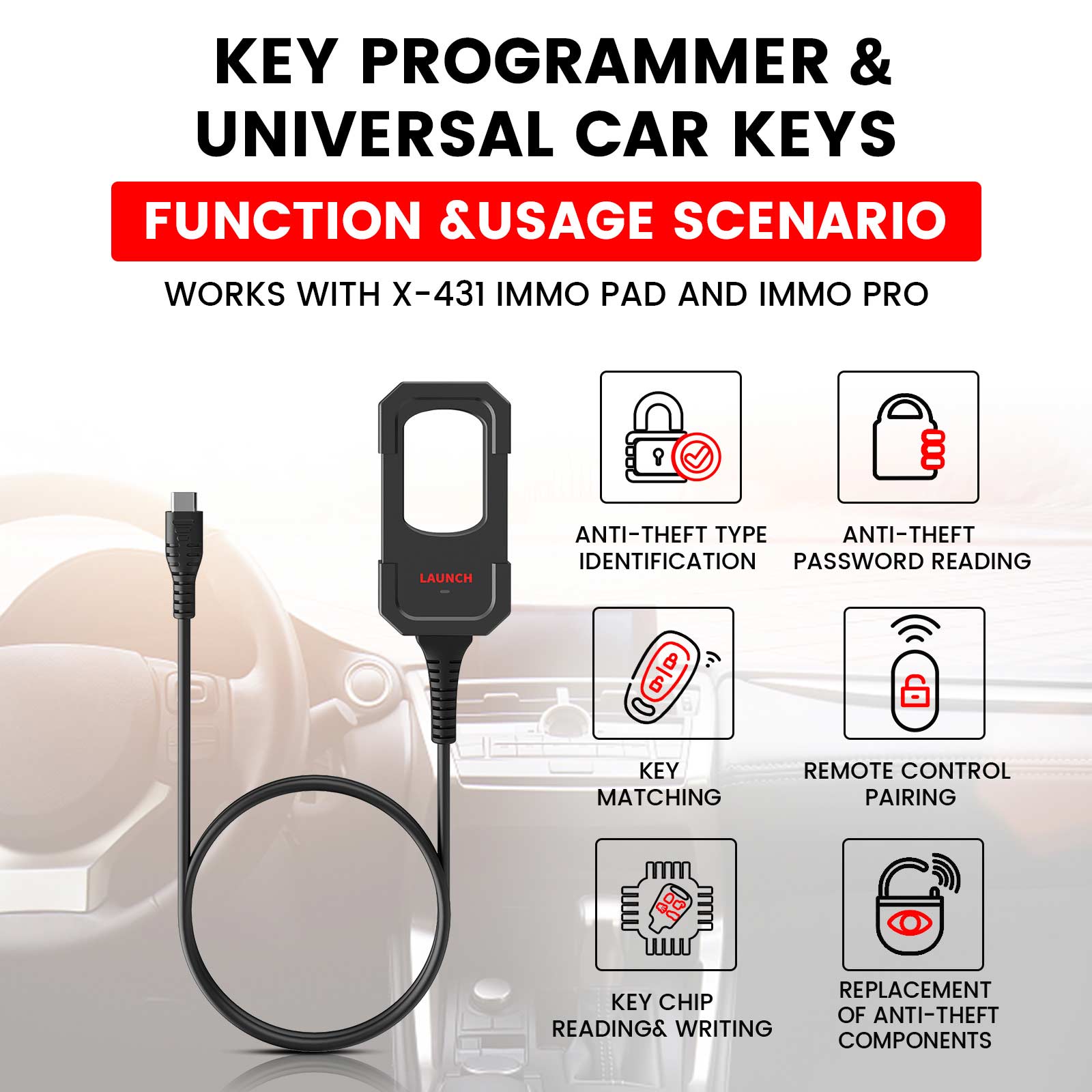 X431 Remote Maker Functions