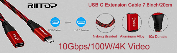 usb c extension cable cord