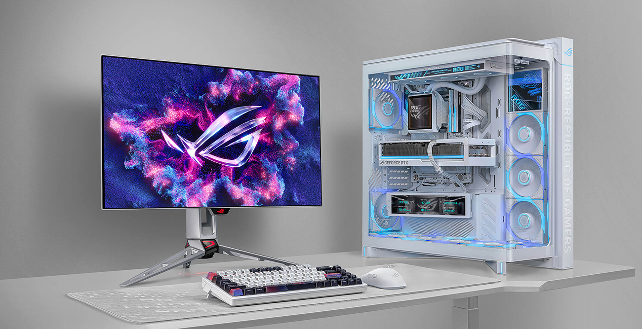 ASUS ROG Cronox ARGB Gaming PC Case - White