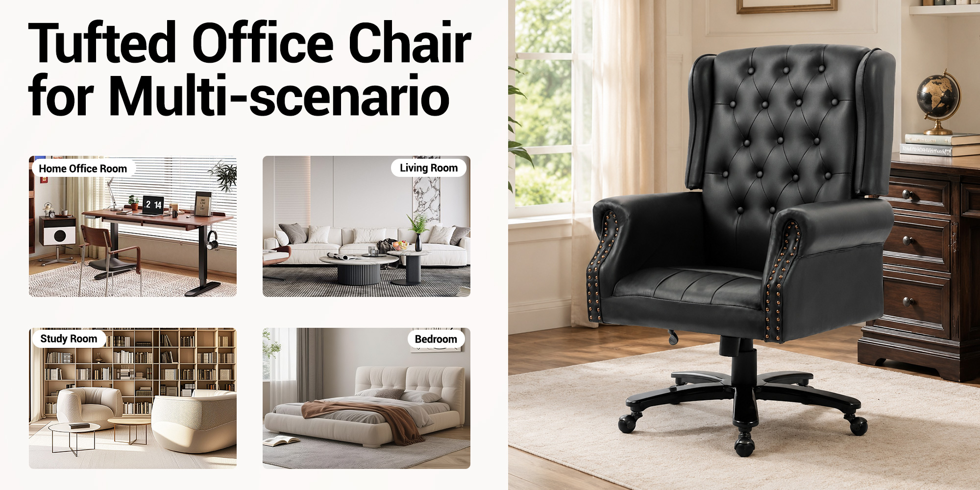 Tufted Office Chairfor Multi-scenario