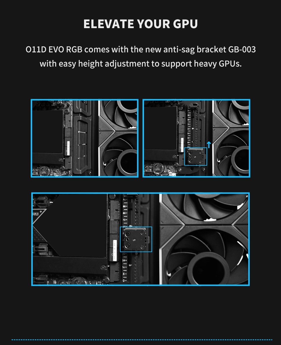 LIAN LI O11 Dynamic EVO RGB Black Aluminum / Steel / Tempered Glass ATX Mid  Tower Computer Case----O11DERGBX 
