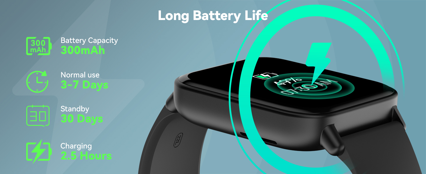 1.8 Inches Bluetooth Smart Watch for Women with Alexa Voice
