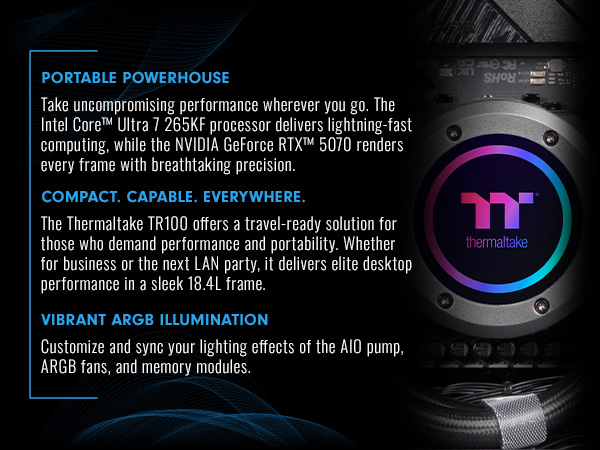 Thermaltake LCGS Traveler Mini-ITX Gaming PC