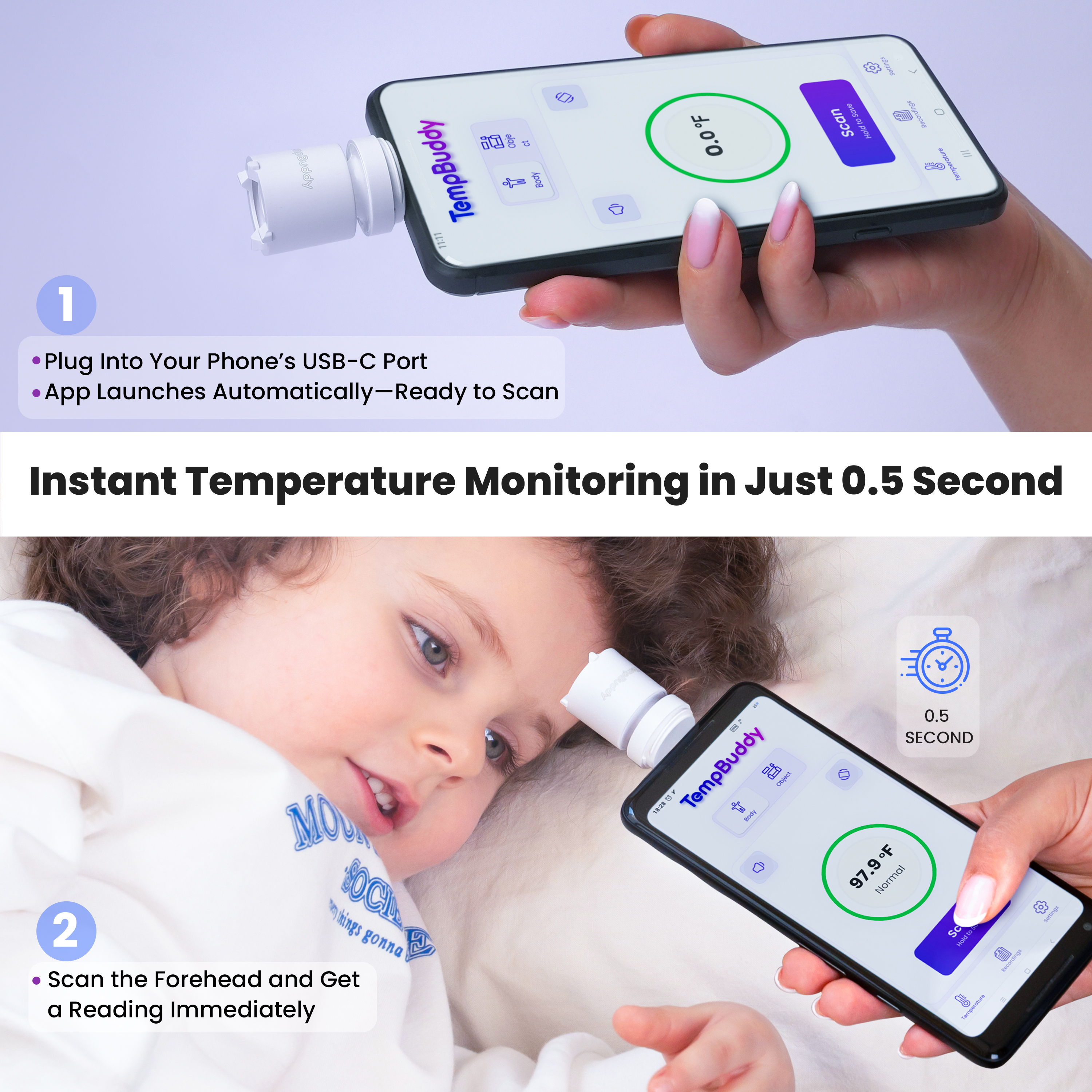 TempBuddy Zanis - Instant Temperature Monitoring in Just 0.5 Second