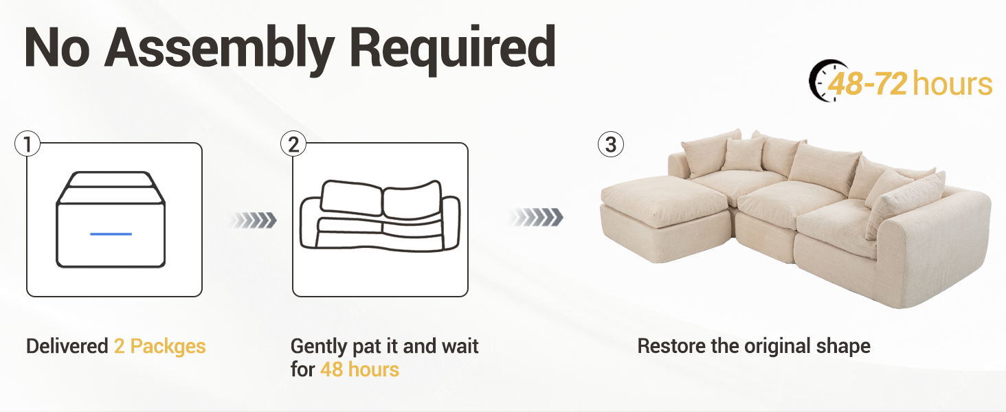 no assembly required