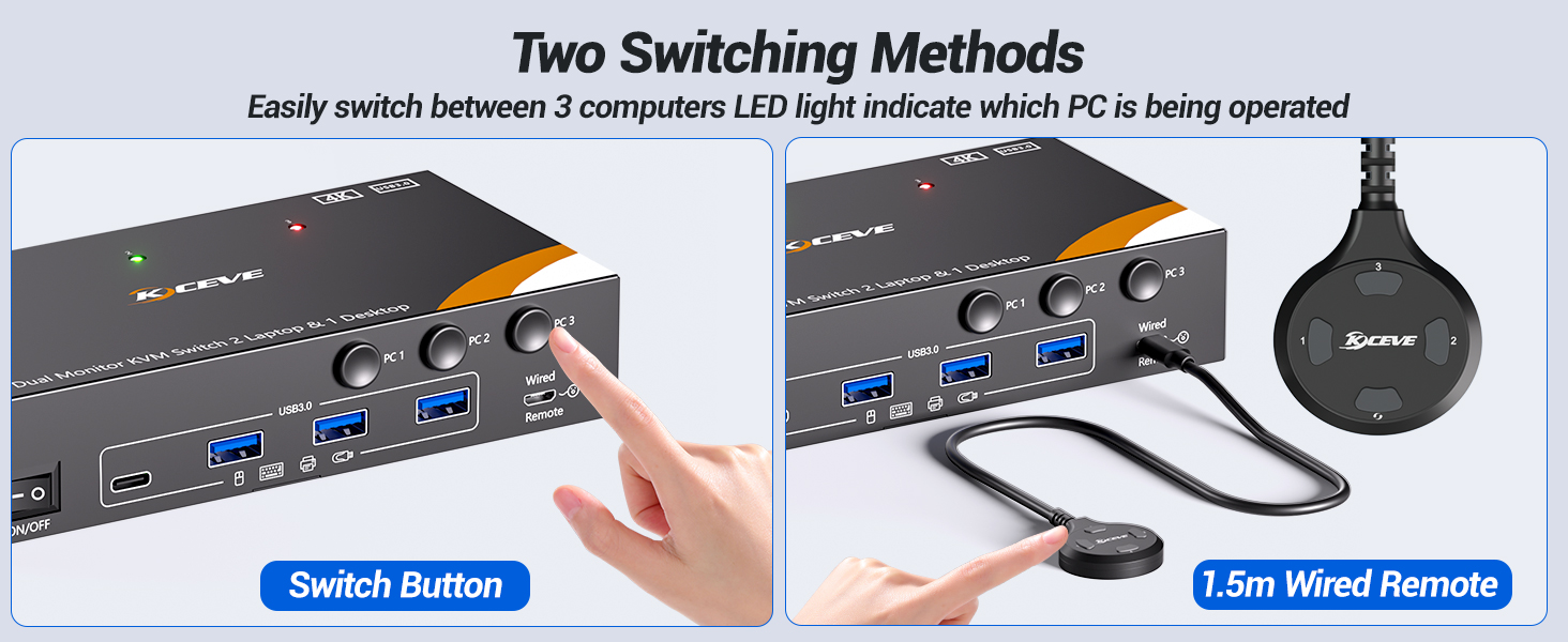 Please use a PD 100W charger connected to the KVM "PD" port to provide PD 85W charging for your lapt
