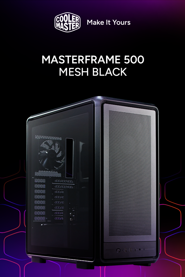 Cooler Master MasterFrame 500 Mesh Black ATX Mid-Tower PC Case