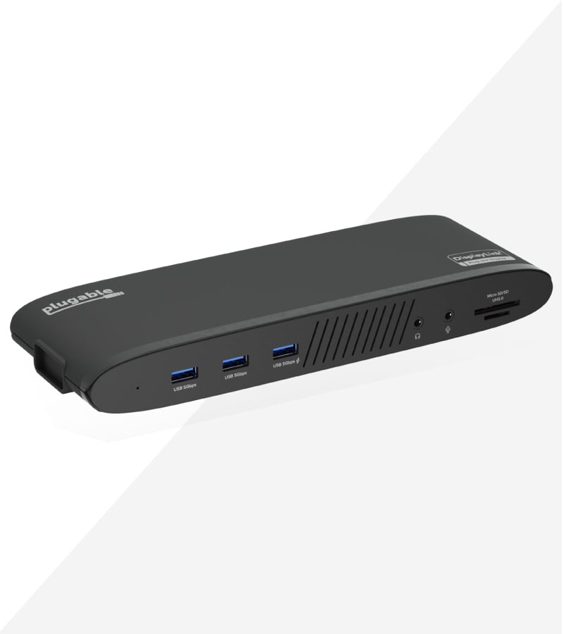 Plugable 14-in-1 USB-C Triple Monitor Docking Station with 100W Charging - DisplayLink  Dock with 3x HDMI, Compatible with Windows, Mac, Chromebooks (Ethernet,  Audio, 5x USB, microSD & SD Card) 