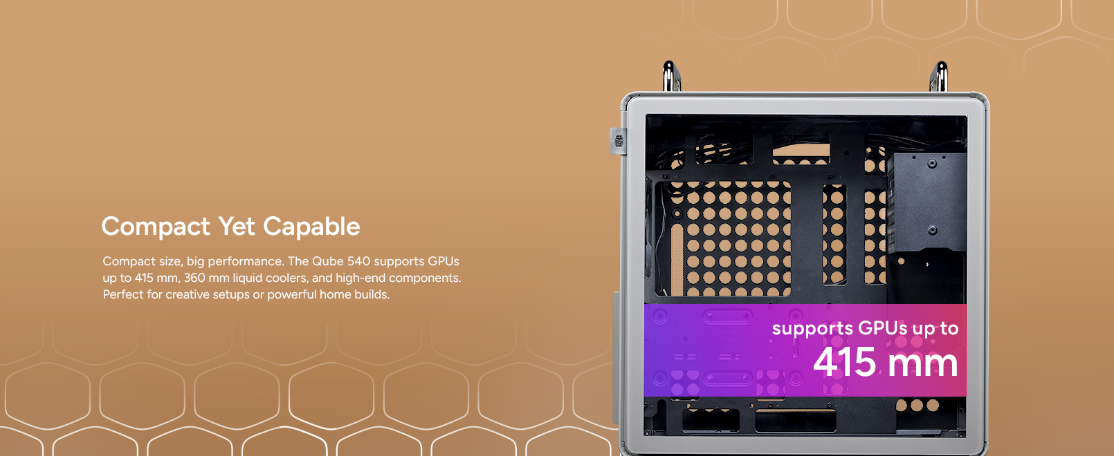 Cooler Master QUBE 540 Moonstone ATX Mid-Tower PC Case 