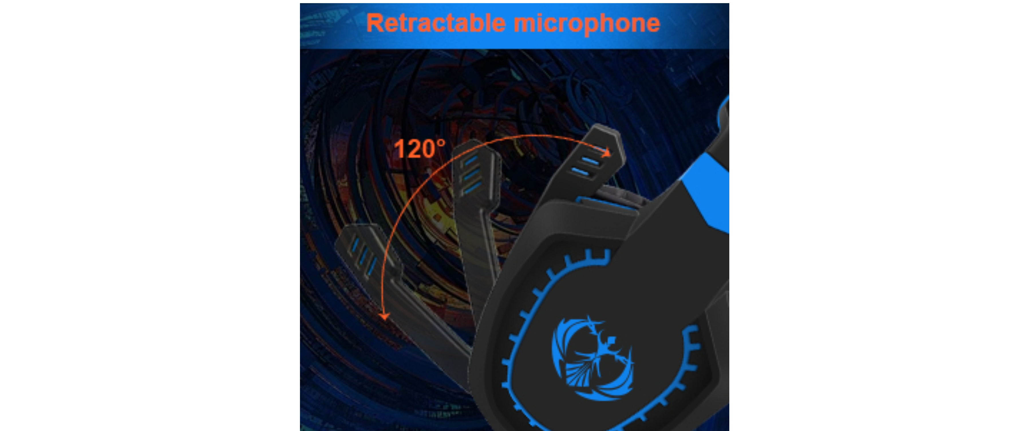 120° rotatable mic