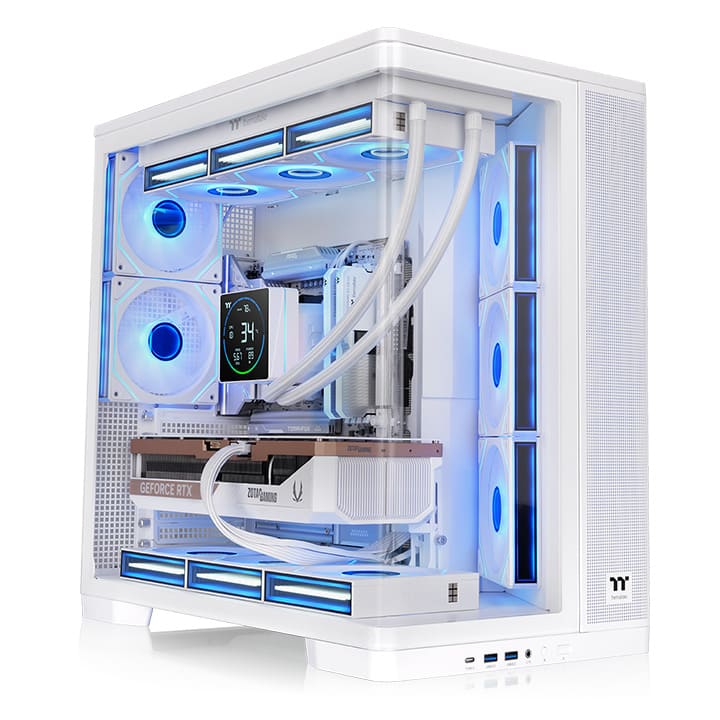 Thermaltake Arcus 380 TG ARGB Mid Tower Chassis - Snow