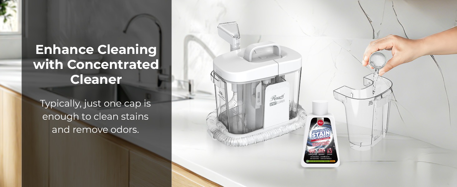 Rosewill Multi-Purpose Portable Carpet and Upholstery Spot Cleaner - White