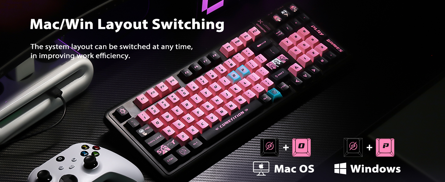 AUSDOM 98Pro Wireless Mechanical Keyboard