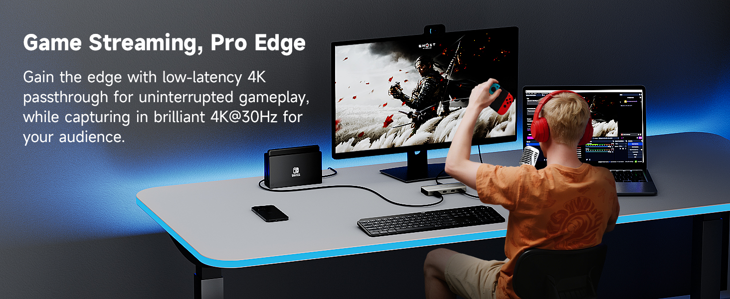 usb c docking station/video capture card