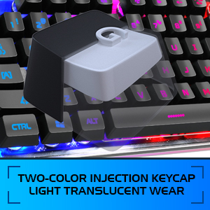 Double-shot injection keycaps