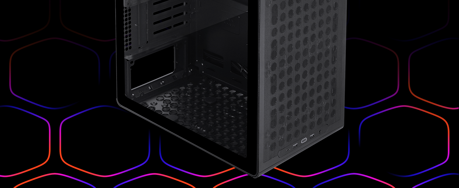 Cooler Master QUBE 340 Micro-ATX Compact -Tower PC Case  - Black