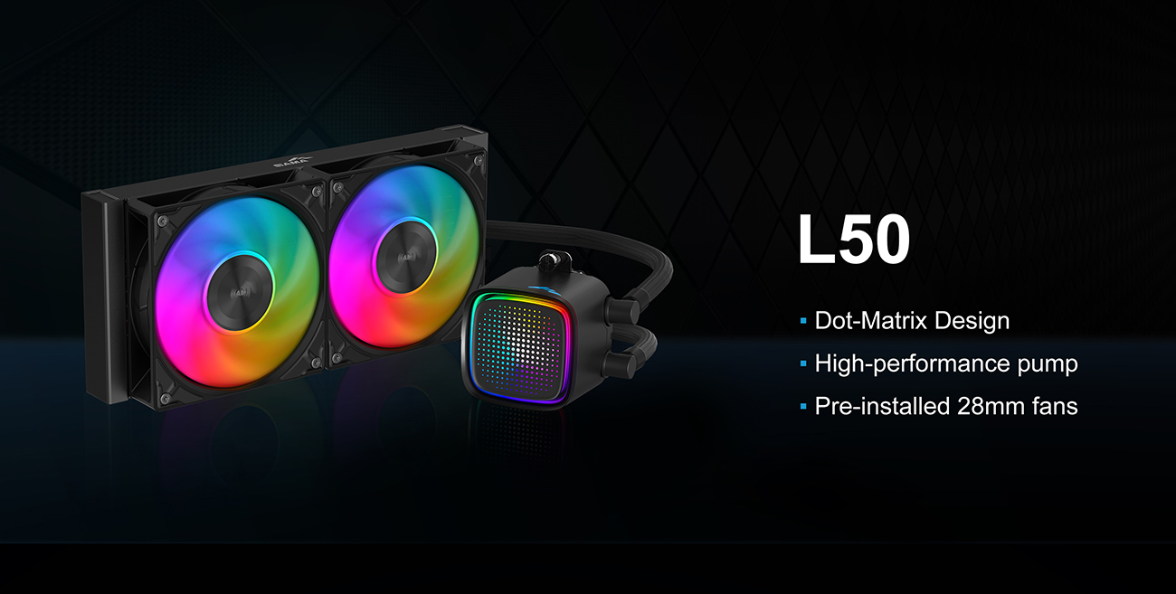 SAMA L50 240mm Liquid CPU Cooler AIO Cooler Black