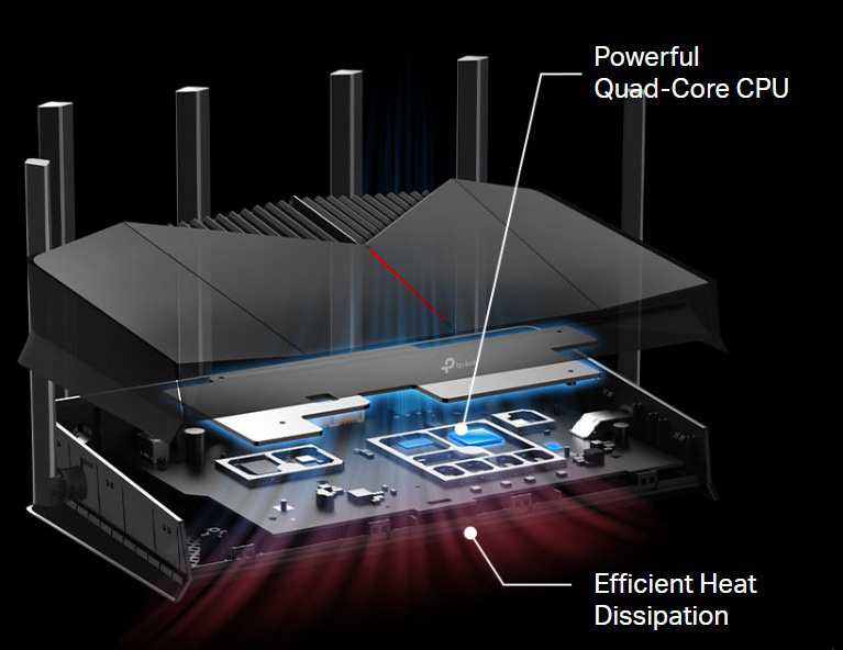 TP-Link Archer GE400 BE6500 Wireless Dual-Band WiFi 7 Gaming Router