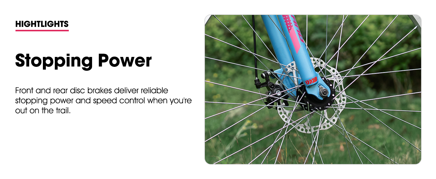 mountain bike MTB bicycle women men adult 18 speed suspension fork