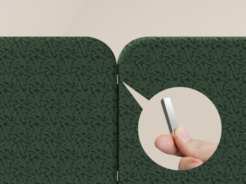 standing divider panel connection