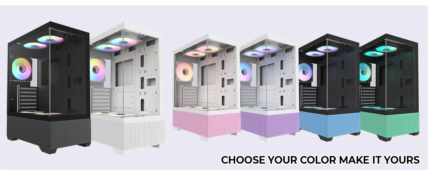 Multiple Options Choose your preferred color to create a setup that matches your personal style.