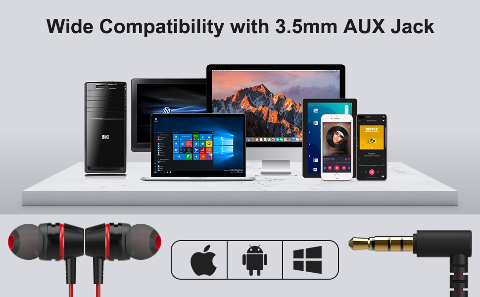 1Mii E100Pro Wired Earbuds with Microphone & Volume Control