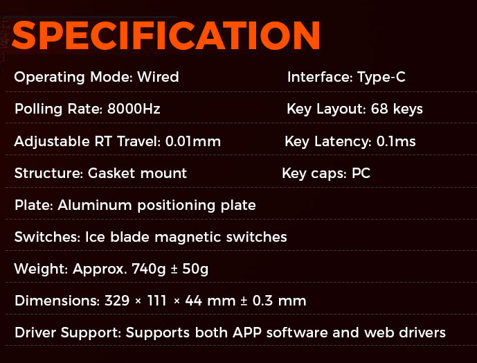 DAREU COOL68 65% Wired Gaming Keyboard