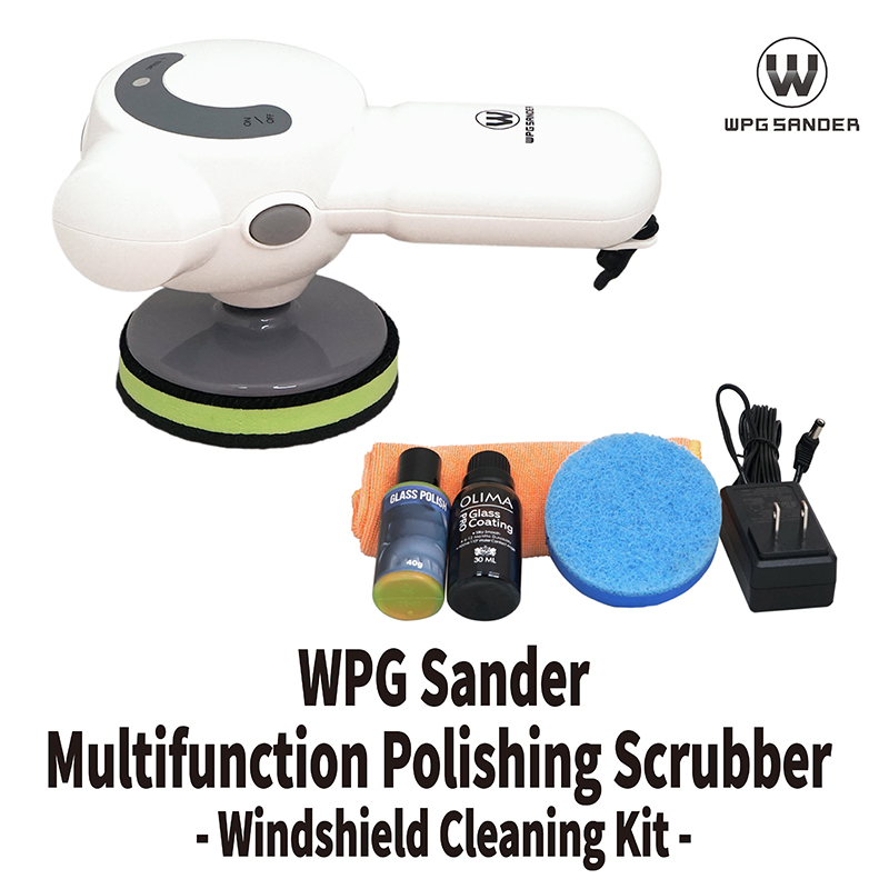 WPG Sander Multifunction Cordless Polishing Machine, Adjustable Speed,  Windshield Cleaning Kit, 3 in. Rotary With Brushless DC Motor 