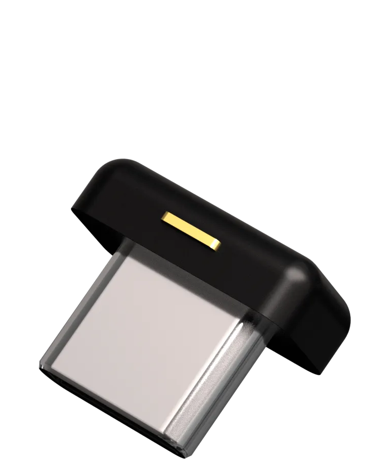 YubiKey 5C Nano FIPS ultra-compact security key with USB-C connector