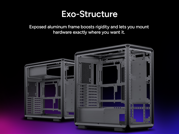 Cooler Master MasterFrame 600 Black ATX Mid-Tower PC Case