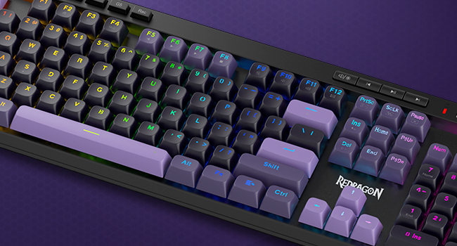 Redragon K580 Wired RGB Hall-Effect Magnetic Gaming Keyboard, Media Wheel