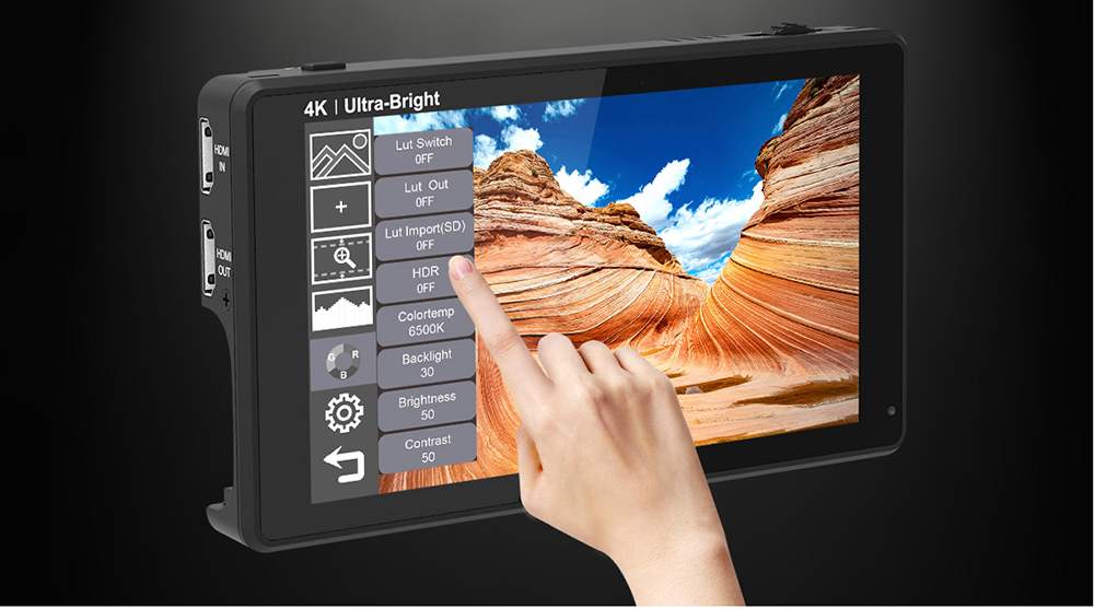 Moniteur de terrain DSLR à écran tactile FEELWORLD LUT6S 2600nits HDR/3D  LUT – boutique officielle Feelworld