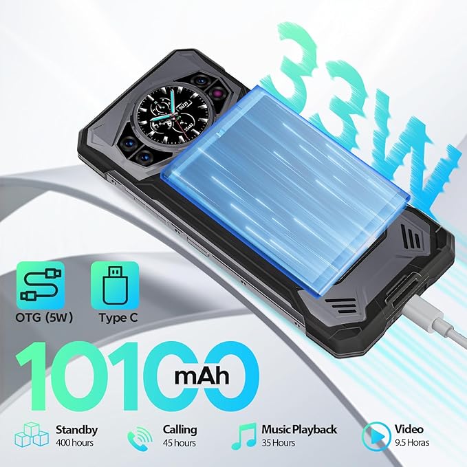 10100mAh Large Capacity Battery + 33W Fast Charging